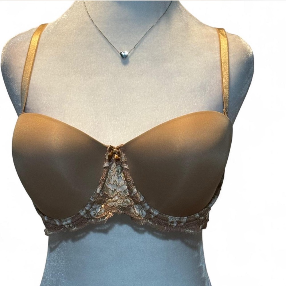Adore Me Tan Lace Bra 38 C
